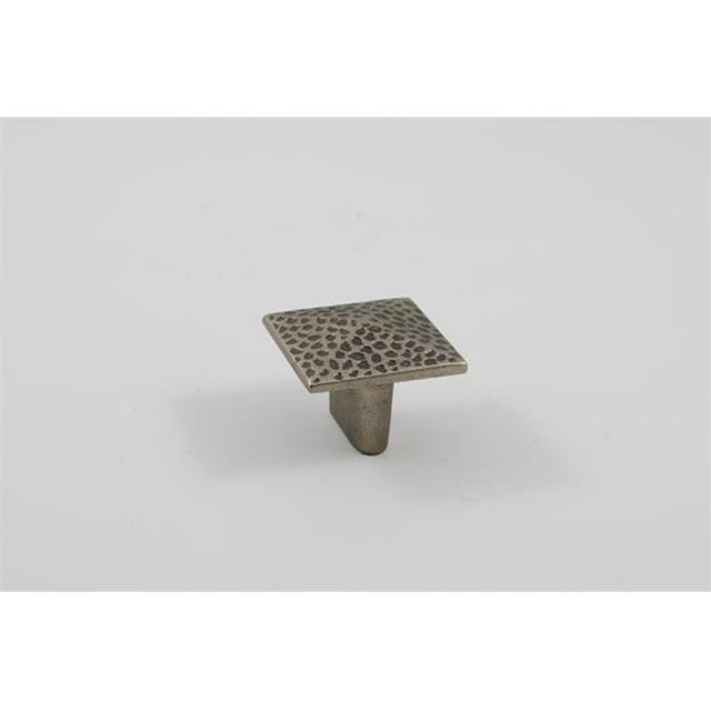 Square Cabinet Knob, Aged Pewter