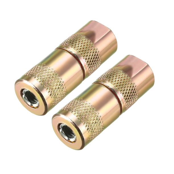 Acoplador de engrase estándar de 1/8" NPT, presión de trabajo 4500 PSI, galvanizado, 2 piezas