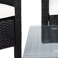 thumbnail image 5 of SAFAVIEH Outdoor Collection Aboka 4-Piece Patio Set Black/Beige, 5 of 8