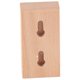 thumbnail image 4 of Perchero natural para decoración del hogar, gancho de pared de madera de estilo vintage de montaje único, 4 of 8