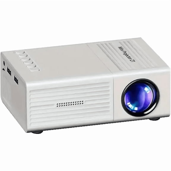 Full HD 1080P Supported Mini Portable Projector | Multi-Device Compatible with TV Stick/Phone/USB/Game Console | for Movie Nights & Portable Entertainment