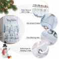 thumbnail image 2 of 66x72 Inch Shower Curtains for Bathroom, Merry Christmas Gnomes Fabric Bath Curtain Decor, Xmas Blue Forest Winter Waterproof Restroom Curtains Shower Set Accessories with 12 Hooks 66 Inch, 2 of 8