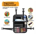 thumbnail image 2 of Organizador Para Asiento Trasero Auto Coche Mesa Bolsa 2 Pzs Modelo Negro, 2 of 4
