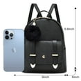 thumbnail image 4 of Cute Mini Backpack Purse Fashion School Bags PU Leather Casual Backpack for Teens Women, 4 of 6