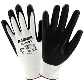 

Radnor X-Large Radnor 13 Gauge HPPE And Nylon Cut Resistant Gloves With Foam Nitirle Coating on Palm And Fingertips (8 Pairs)