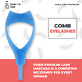 thumbnail image 4 of 3in1 Mascara Applicator Guide Makeup comb eyelashes tool. plastic blue,1 x 3in1 Eyelash Brush Curler, 4 of 8