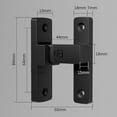 thumbnail image 4 of 90 Degree Right Angle Door Lock For Various Indoor And Outdoor Applications, 4 of 5