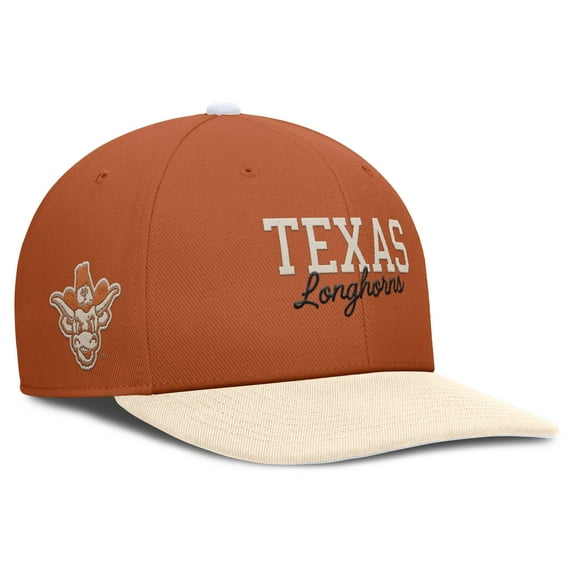 Men's Nike Texas Orange/Cream Texas Longhorns Pro Legacy Script Snapback Hat