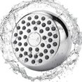 thumbnail image 4 of Alcachofa De Ducha De Alta Presión Alcachofa De Ducha Fija Antiobstrucción Para Habitación - Evet Bajo Flujo De Agua, Cromo, 4 of 4