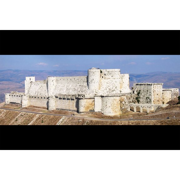 24x36 gallery poster, Krak des Chevaliers, Crusader castle in Syria