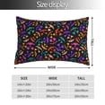 thumbnail image 2 of Salouo Colorful Pumpkin Faces Pattern Pillow Cases,1PC Pillow Covers with Envelope Closure Decorative Pillow Case for Bed Couch,Pillows Not Included-14"x20", 2 of 6