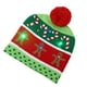 thumbnail image 3 of Niños Adultos Luz LED Navidad Hombres Árbol Copo de nieve Sombrero Lámparas de colores Luminoso Gorra de regalos de Navidad Monstrate JR0873-02, 3 of 5