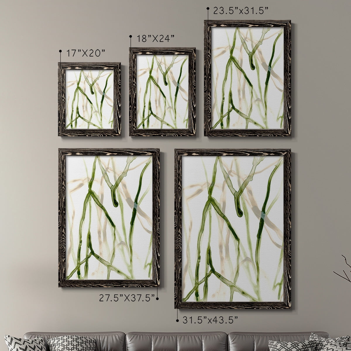 Runnel VII - Premium Framed Canvas 2 Piece Set - Ready to Hang