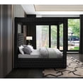 thumbnail image 5 of Pemberly Row Contemporary Soft Black Velvet Queen Bed - 70.5"W x 89"D x 87"H, 5 of 6