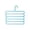 01#Blue, variant on 5-Tier Non-Slip Plastic Clothes Hanger 11.02×10.83in Space Saving Closet Organizer for Jeans Skirts Scarves Trousers, 1 Pack