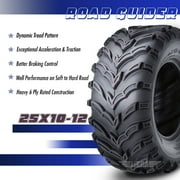 Roadguider ATV/UTV Tires 25x10-12 25x10x12 6PR 10273, Set 4