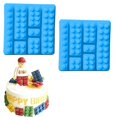 thumbnail image 1 of Building Brick Ice Tray Or Candy Mold For Lego Lovers! 2 Pack Ice Cube Molds, 1 of 5