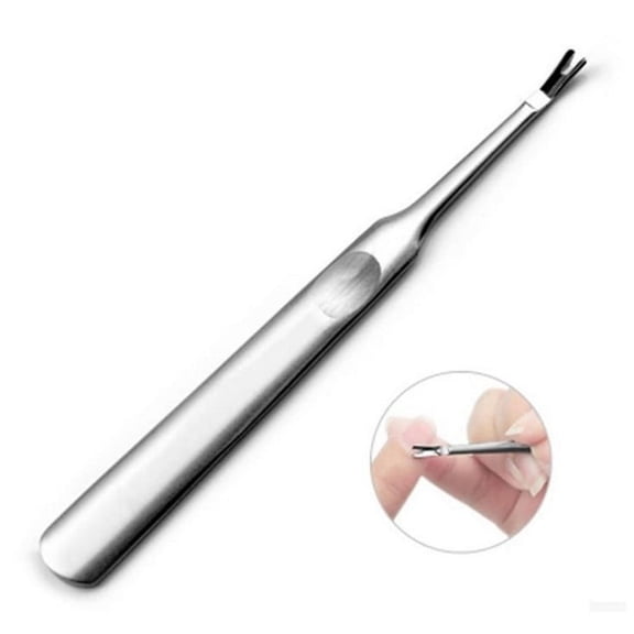 Crazyview 3Pack Stainless Steel Dead Skin Fork Cuticle Trimmer Manicure Pedicure Nail Art Tool