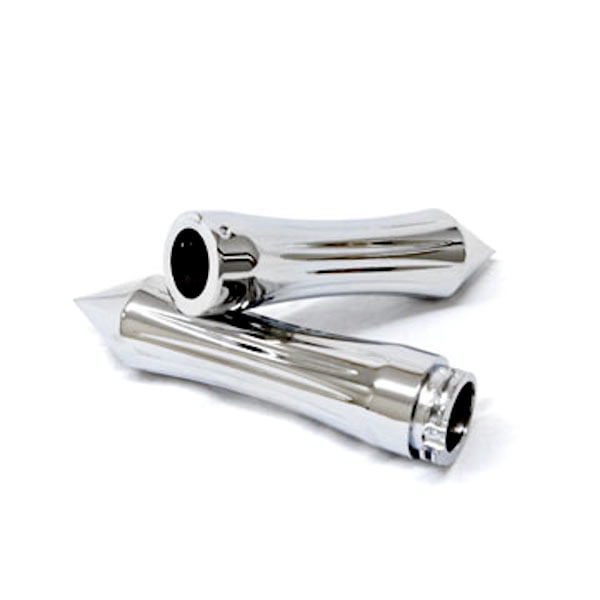 For Harley Davidson Grips Grip 1/" 1 Inch Spike Chrome Metal Hand Bars Handlebar