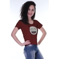 thumbnail image 2 of Moomaya T-shirt à Manches Courtes pour Femmes avec Col Rond, Écusson à Paillettes, Coupe Décontractée - RC, 2 of 7