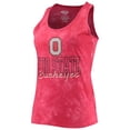 thumbnail image 2 of Women's Concepts Sport Scarlet Ohio State Buckeyes Billboard Tie-Dye Tank Top & Shorts Set, 2 of 5
