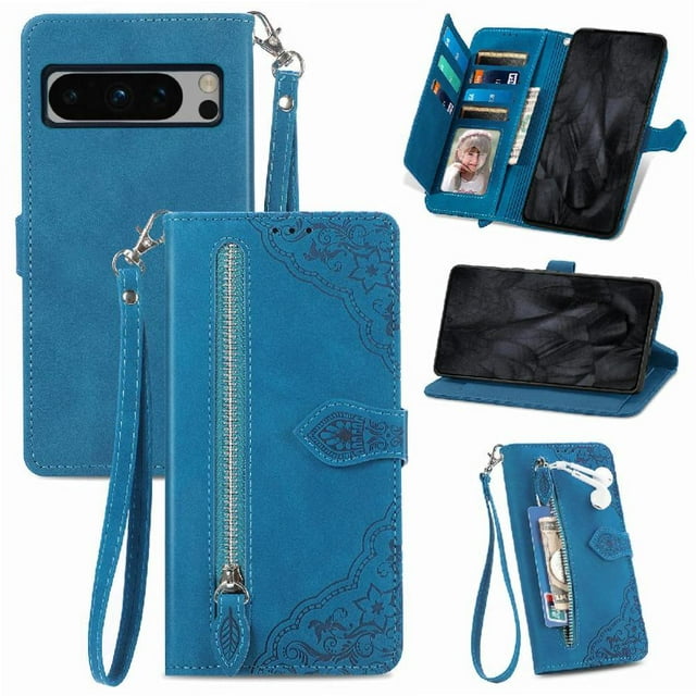 Wallet Case for GANGXUN Google Pixel 8 Pro with Shockproof, Stylish for Daily and Business Use