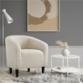 thumbnail image 5 of Renwick Modern Upholstered Tub Chair for Living room, Set of 2, Ivory Boucle, 5 of 10