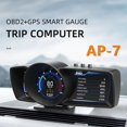 thumbnail image 3 of AP-7 OBD GPS Smart Gauge HUD Display with Alarm Ambient Light LCD OBD2 GPS Speedometer for Cars, 3 of 10