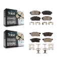 thumbnail image 1 of TEC Front Rear Ceramic Brake Pads Kit for Car Acura Integra Honda Civic KTC-100346, 1 of 10