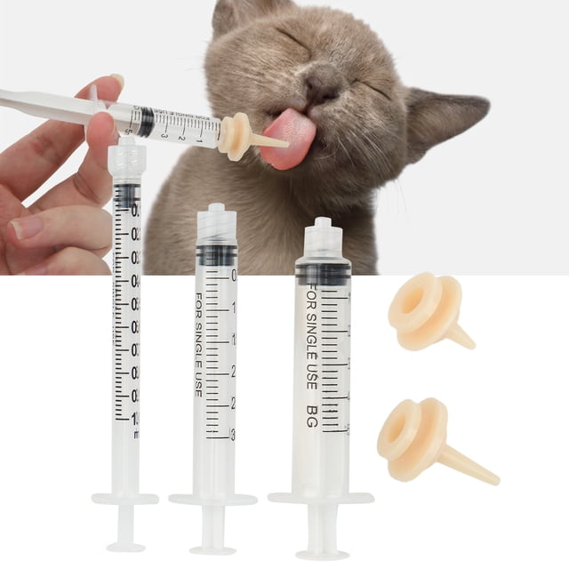 Dispensador De Jeringa Para Mascotas, 3 Uds., Alimentador Profesional De Medicina Para Perros Y Gatos, Animales Pequeños