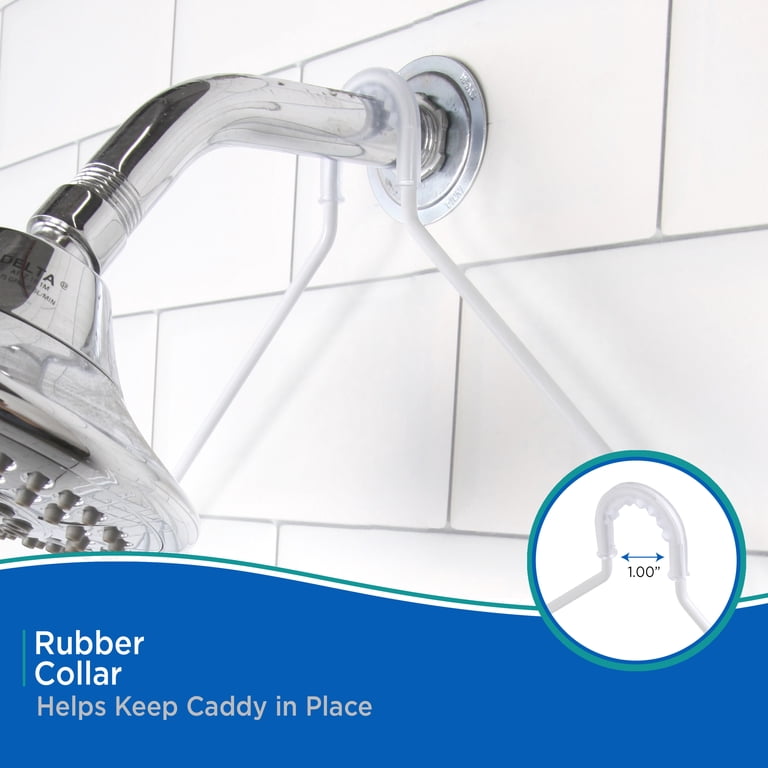 Kenney Rust-Resistant 2-Tier Hanging Shower Caddy, White photo 6