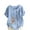 Light Blue, variant on Fesfesfes Women Plus Size Summer Oversize Casual Round-Neck Short Sleeve Flower Printing Loose Shirt Tops Short Sleeve T Shirts for Women 14(XXXL)