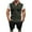 Army Green, variant on Aueoeo Mens Summer Track Suits 2 Piece Shorts Sets Short Sleeve Sweatsuit Outfits 1/4 Button Color Splicing Textured Shirts