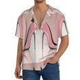 thumbnail image 3 of KLL High Heel Shoes Butterfly Print Men's Shirt Short Sleeve Button Down Summer Cuba Beach Shirts- Medium, 3 of 7