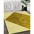 thumbnail image 2 of Ahgly Company Indoor Square Patterned Dark Golden Rod Brown Area Rugs, 7' Square, 2 of 6
