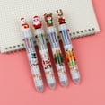 thumbnail image 2 of Less Than 5 Pen New Christmas Tree Santa 6 Colors Cartoon Press Plastic Cute Ballpoint Pen for Students Christmas Gifts Creative Hand Account Pen Press Ball Point Pen Random * 1 * 1ml, 2 of 9