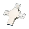 thumbnail image 4 of TFixol Compact 32GB Multi-Functional Metal Flash Drive with Type-C, Micro USB, and iOS Compatibility for Phones and Computers, 4 of 7
