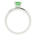 thumbnail image 4 of Solitaire Engagement Ring for Women - 1ct Simulated Green Diamond in 18K White Gold Promise Ring, 4 of 6