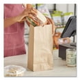 thumbnail image 3 of Ross & Wallace Paper Products 130306500PK/BL 5.88 in. x 3.63 in. x 11 in. #6 Size Extra-Heavy-Duty Grocery Paper Bags - Kraft (500/Bundle), 3 of 3