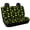 Jamaican Flag Heart & Cross Pattern, variant on POLERO Vintage Red Mushroom Car Seat Covers Bench Seat with SUV Truck, Non-Slip Durable Bottom Cushion Protectors(Set of 2)