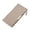 Khaki, variant on Women Wallet Fashion New Pattern Wallet Simple Solid Color Long Multi Card Versatile Handbag Dark Blue