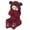 Wine, variant on TAIAOJING Unisex Boys Girls Sherpa Lined Hoodie Zip Up Snowsuit Romper Hooded Coat Romper Baby Bear Boy Ears Footed Jumpsuit Girl Girls Coat& Fall Winter Outerwear 0-3 Months