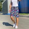 thumbnail image 6 of Sikiie cool Skull colorful Mens Pajama Shorts, Lightweight Lounge Pant with Pockets Soft Sleep Pj Shorts for MenLarge, 6 of 6