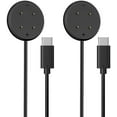 thumbnail image 1 of 2 Pack Charger Compatible for Google Pixel Watch 3, Pixel Watch 2, Fitbit Google Ace LTE Charger Cable, Fast Charging, Type C Port Magnetic Charging Smartwatch Cable 3.3ft/1M, 1 of 6