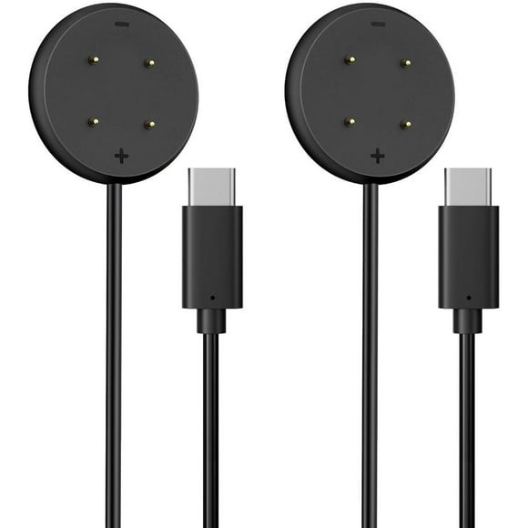 2 Pack Charger Compatible for Google Pixel Watch 3, Pixel Watch 2, Fitbit Google Ace LTE Charger Cable, Fast Charging, Type C Port Magnetic Charging Smartwatch Cable 3.3ft/1M