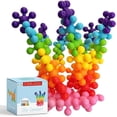 thumbnail image 1 of Juego de bloques de construcción Clip Connect, 100 piezas, para niños, 1 of 8