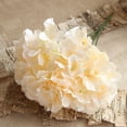 thumbnail image 1 of Hongchun 6 Pcs Artificial Hydrangea Flower Heads Artificial Flower Heads with Stems (Champagne), 1 of 4