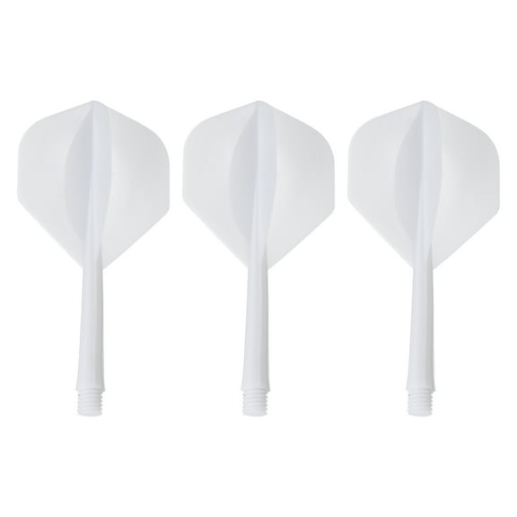 Uxcell Integrated Dart Shaft Flights, 3 Pack Durable Dart Flight Set, White
