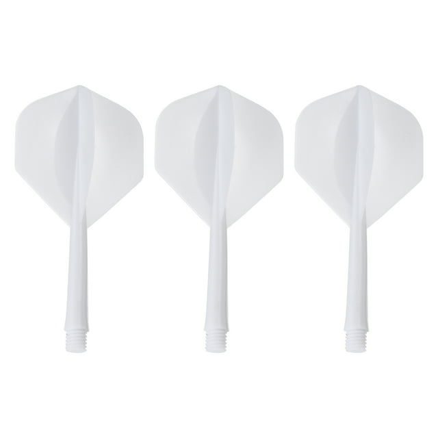Unique Bargains Ensemble de Vol de Fléchettes Intégré, 3 Pcs Durable, Blanc