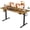 Rustic Brown, variant on ZBAKF 55" Electric Standing Desk, Height Adjustable Sit-Stand Computer Desk with 4 Height Settings, 2 Memory Buttons, Phone Holder & Headphone Hook, Modern Home Office Desk-Rustic Brown
